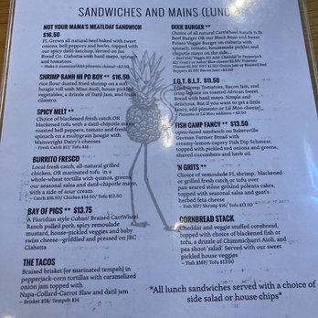 The Floridian - Menu - Southern Near Me - Saint Augustine, Florida The Floridian - Menu - Southern Near Me - Saint Augustine, Florida