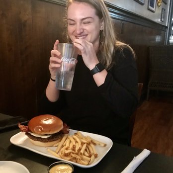 Salem Street Pub - the popper burger with fries - American Near Me - Apex, North Carolina Salem Street Pub - the popper burger with fries - American Near Me - Apex, North Carolina