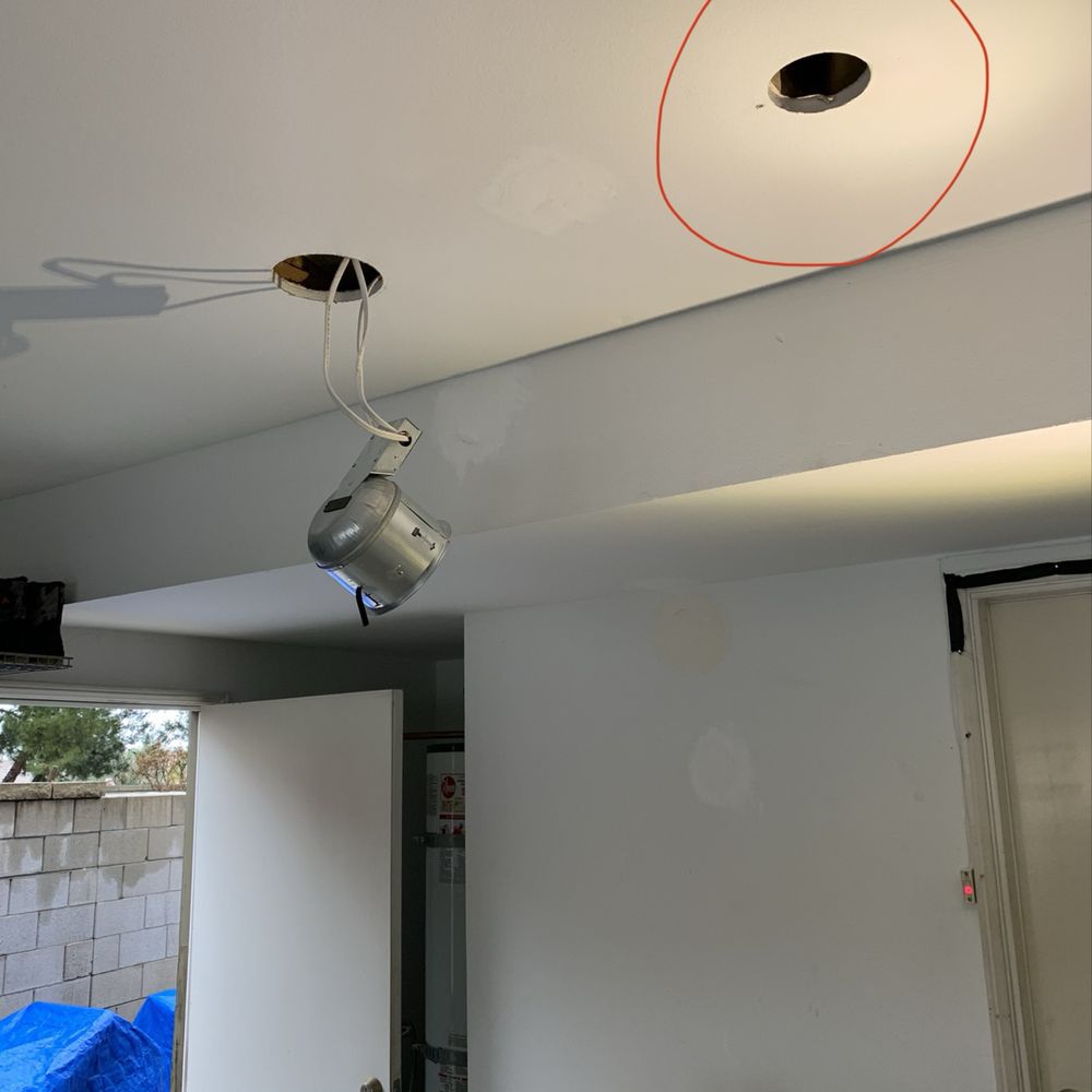 Nates Electric - Nate blindly drilling on the ceiling and destroying electrical wires in the process. - Electricians Near Me