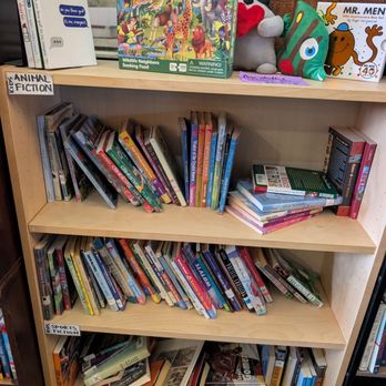 The Book Cycle - Just one of the shelfs from the kids section and they even had stuffies for them to take - Bookstores Near Me - Houston, Texas The Book Cycle - Just one of the shelfs from the kids section and they even had stuffies for them to take - Bookstores Near Me - Houston, Texas