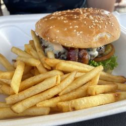 Tasty Tracks - Blue burger.