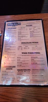 Menu photo 3 Hooligans Eastside Grill Webster, NY