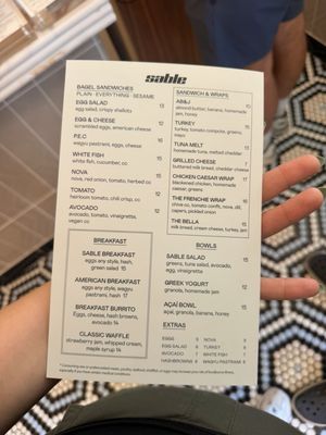 Menu photo 1 Sable Miami, FL