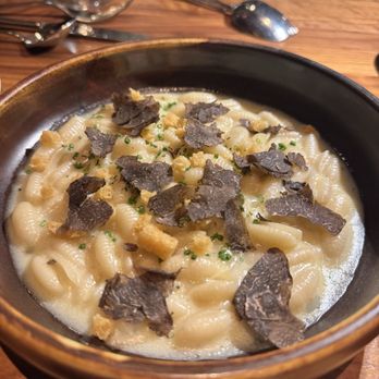 Wild Blue Restaurant + Bar - Cavatelli with shaved truffles - Seafood Near Me - Whistler, British Columbia Wild Blue Restaurant + Bar - Cavatelli with shaved truffles - Seafood Near Me - Whistler, British Columbia