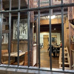Brothers Cafe - View from a booth - not in jail.