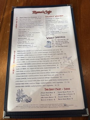 Menu photo 2 Mama's Cafe San Antonio, TX