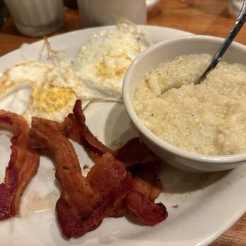 Cracker Barrel Old Country Store - Bacon, Two Eggs*, Coarse Ground Grits - Southern Near Me - Rosenberg, Texas Cracker Barrel Old Country Store - Bacon, Two Eggs*, Coarse Ground Grits - Southern Near Me - Rosenberg, Texas