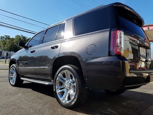 Quality Detailing and Paint Protection - An exterior hand wash, rinse and chamois dry. Tar & bug removal. Wheels, wheels wells & tires cleaned. Tires Shined. All exterior trimming dressed with vinyl/rubber preservation enhancement dressing. Painted surfaces treated with a liquid wax enhancer.
Plus a thorough interior vacuuming, damp dusting and light stain removal of all vinyl/leather surfaces. Cup holders, ashtrays, etc. cleaned, scuff & heel mark removal, windows cleaned inside & out, floor mats shampooed and fragrance sprayed upon request.
Paint protection designed to deter damage from rocks, bugs and chemical staining. Applied to the most susceptible areas of your vehicle.
Lasts up to five years. Quality Detailing and Paint Protection - An exterior hand wash, rinse and chamois dry. Tar & bug removal. Wheels, wheels wells & tires cleaned. Tires Shined. All exterior trimming dressed with vinyl/rubber preservation enhancement dressing. Painted surfaces treated with a liquid wax enhancer.
Plus a thorough interior vacuuming, damp dusting and light stain removal of all vinyl/leather surfaces. Cup holders, ashtrays, etc. cleaned, scuff & heel mark removal, windows cleaned inside & out, floor mats shampooed and fragrance sprayed upon request.
Paint protection designed to deter damage from rocks, bugs and chemical staining. Applied to the most susceptible areas of your vehicle.
Lasts up to five years.