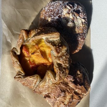 Red Hen Baking - Peach galette, raisin walnut panini and cholesterol almond croissant ... - Bakeries Near Me - Montpelier, Vermont