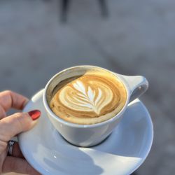 Switchback Coffee Roasters - Seasonal latte with (soy or oat milk I can remember which)