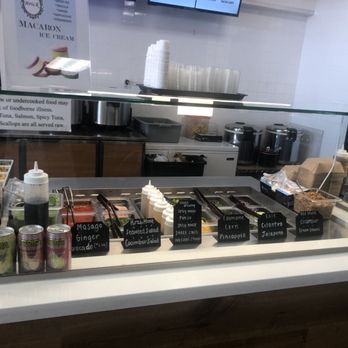 Poke Bar - The bar area where the sides and toppings are, very clean and easy to read! - Poke Near Me - Phoenix, Arizona
