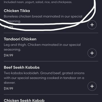 Royal Palm Restaurant - It clearly states all entrees are served with a variety of items including salad, rice, chickpeas etc - Pakistani Near Me - Sterling, Virginia Royal Palm Restaurant - It clearly states all entrees are served with a variety of items including salad, rice, chickpeas etc - Pakistani Near Me - Sterling, Virginia