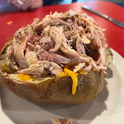 Red River BBQ and Grill - Smoked chicken spud