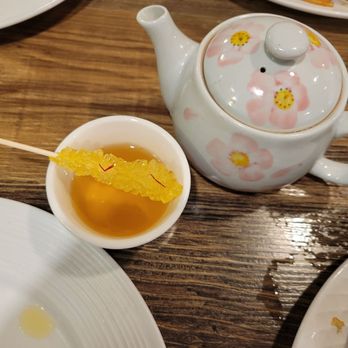 Shanghai Pine Gardens Restaurant - Hot tea with a rock candy swizzle - Chinese Near Me - Newport Beach, California Shanghai Pine Gardens Restaurant - Hot tea with a rock candy swizzle - Chinese Near Me - Newport Beach, California