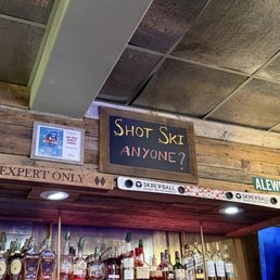 Shot skis! (Interior photo)