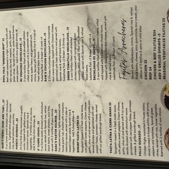 D Restaurant Latin Cuisine - Waxahachie - So sorry I photographed the menu horizontally - Latin American Near Me - Waxahachie, Texas