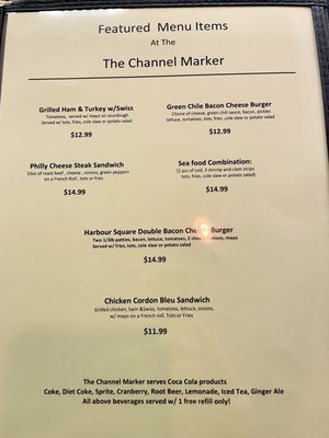 Menu photo 4 Channel Marker Pub & Grill Edmonds, WA