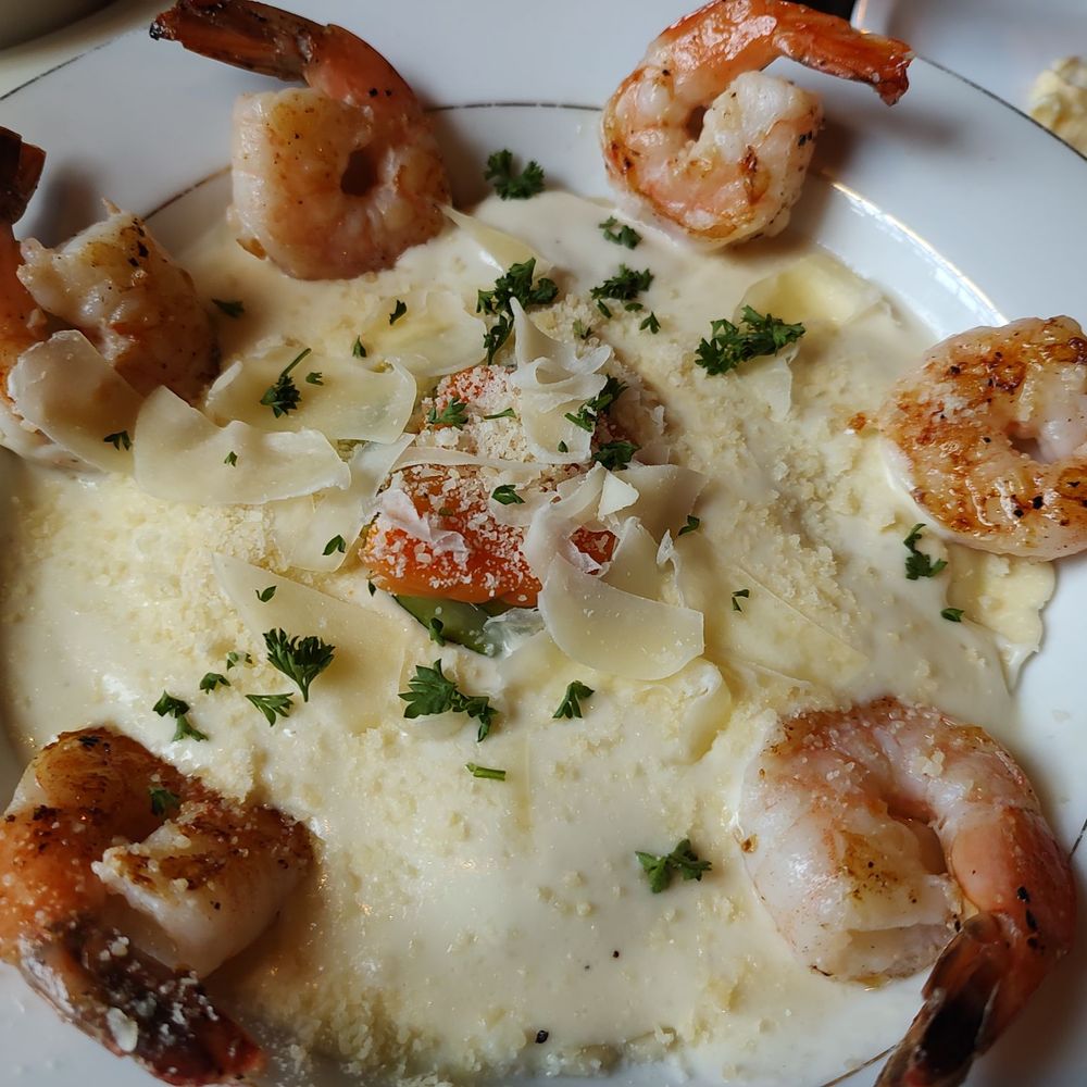 Shrimp ravioli, the shrimp was cooked perfectly Shrimp ravioli, the shrimp was cooked perfectly