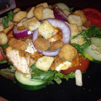 Buffalo Wild Wings - The $8.99 chicken salad. It seemed to have the same amount of boneless wings as my daughter's small order of BL wings. - American Near Me - Lexington, Kentucky Buffalo Wild Wings - The $8.99 chicken salad. It seemed to have the same amount of boneless wings as my daughter's small order of BL wings. - American Near Me - Lexington, Kentucky