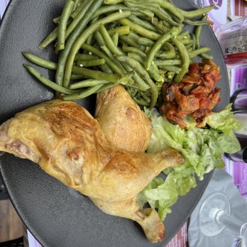 Rivierasol - Roasted chicken with green beans. No flavor - Brasseries Near Me - Lourdes, 65