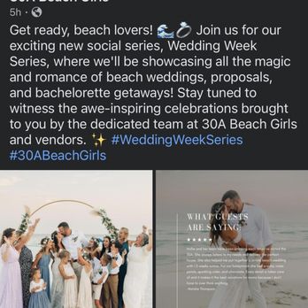 30A Beach Girls - 30A Beach Girls claiming that they can provide awe-inspiring weddings after not providing any of the items/services for a couple's wedding - Vacation Rental Agents Near Me - Santa Rosa Beach, Florida