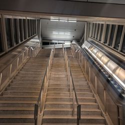 Greensboro Metro Station - More stairs... Always taking the stairs