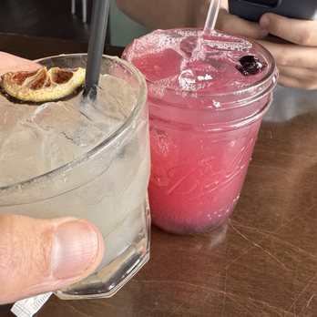 Ho’Brah a Taco Joint - A Classic Margarita and Blueberry Lemonade Smash. - Cocktail Bars Near Me - Staten Island, New York