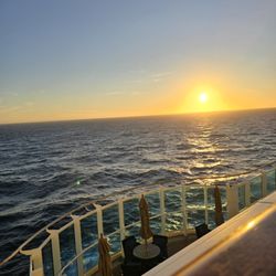 Looking Forward Travel - There is always a beautiful sunset onboard a cruise ship!
