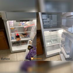 Majestic Maids - Before & After refrigerator cleaning