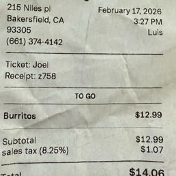 Receipts