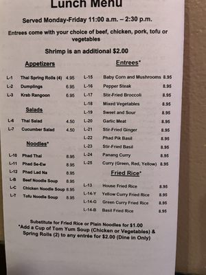 Menu photo 6 Golden Thai Longwood, FL