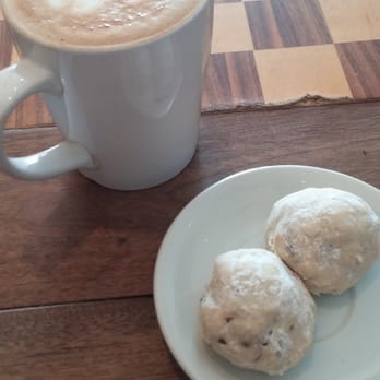 The Root Cafe - Brown sugar cardamom latte and Grandma's wedding cookies - Coffee & Tea Near Me - Lakewood, Ohio The Root Cafe - Brown sugar cardamom latte and Grandma's wedding cookies - Coffee & Tea Near Me - Lakewood, Ohio
