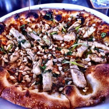 Yard House - Gardein spicy Thai chicken pizza - New American Near Me - Cincinnati, Ohio Yard House - Gardein spicy Thai chicken pizza - New American Near Me - Cincinnati, Ohio
