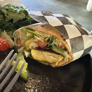 The Little Oliva - Chicken Harmony Wrap - Mediterranean Near Me - Rolling Hills Estates, California The Little Oliva - Chicken Harmony Wrap - Mediterranean Near Me - Rolling Hills Estates, California