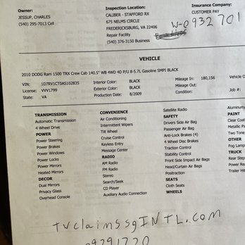 Caliber Collision - My estimate wrote on April the 6th - Body Shops Near Me - Fredericksburg, Virginia Caliber Collision - My estimate wrote on April the 6th - Body Shops Near Me - Fredericksburg, Virginia