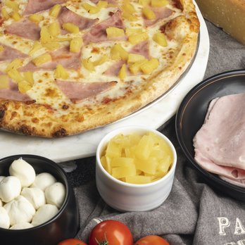 Brick's Pizza - a pizza with pineapple toppings - Pizza Near Me - Arlington, Virginia