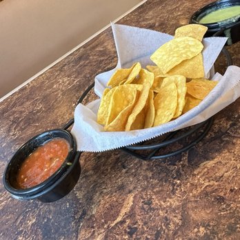 Cantaritos Restaurant & Bar - Chips & Salsa - red salsa is spicier than the green one - Mexican Near Me - Fremont, California Cantaritos Restaurant & Bar - Chips & Salsa - red salsa is spicier than the green one - Mexican Near Me - Fremont, California