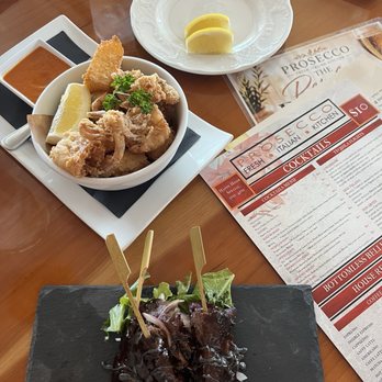 Prosecco Fresh Italian Kitchen - Steak skewers and Crispy Calamari - Italian Near Me - Las Vegas, Nevada Prosecco Fresh Italian Kitchen - Steak skewers and Crispy Calamari - Italian Near Me - Las Vegas, Nevada
