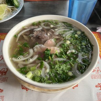 Pho Ha Noi - Pho with rare steak, brisket, and beef tendon - Vietnamese Near Me - Irvine, California