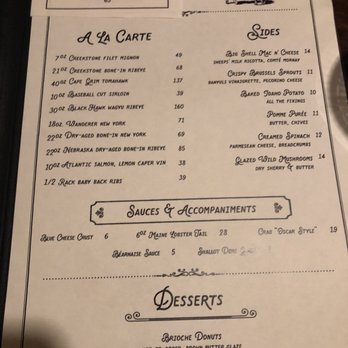 Coast Range - Menu - Steakhouses Near Me - Solvang, California