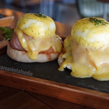 Aroma Craft Coffee - Smoked Salmon Eggs Benedict ig:korean_ketofoodie - Coffee Roasteries Near Me - Walnut, California