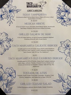 Menu photo 6 Taco Margarita Austin, TX