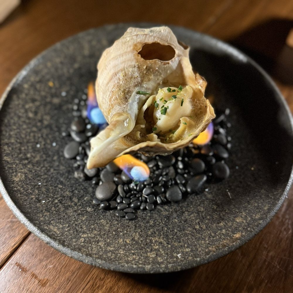 Hachi - Tsubugai - pretty presentation of Japanese whelk - Japanese Near Me - Houston, Texas