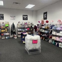 My shop Carry's 21 different kinds of yarn plus hooks and needles.  Many other crafts too!