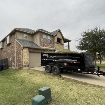 Lone Star Bin Ops - Dumpster left onsite for a couple days to clear out unwanted items in garage and back yard - Dumpster Rental Near Me Lone Star Bin Ops - Dumpster left onsite for a couple days to clear out unwanted items in garage and back yard - Dumpster Rental Near Me