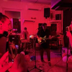 Owl's Club - Stage view with one of the Kewpie Dolls in the foreground