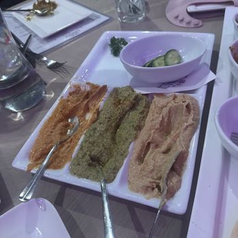Caspian Mediterranean Kitchen - 3 Platter Hummus - Persian/Iranian Near Me - Foothill Ranch, California
