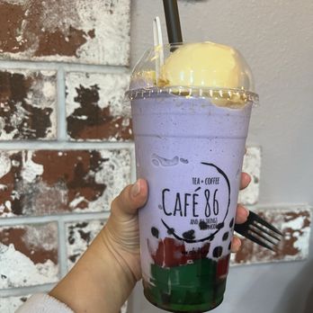 Cafe 86 - Upside down halo halo - Desserts Near Me - West Covina, California