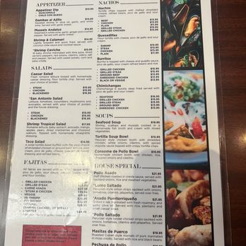 San Antonio Bar & Grill - Menu 1 - Tex-Mex Near Me - Washington, DC, District of Columbia