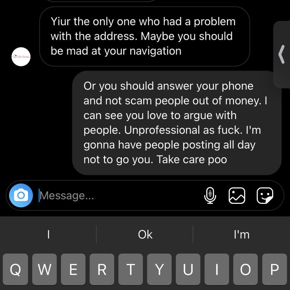 Eepoh Lash Beautique - Here is her mocking me after I told Instagram she is a fraud. She is literal trash of a person. - Eyelash Service Near Me - Houston, Texas Eepoh Lash Beautique - Here is her mocking me after I told Instagram she is a fraud. She is literal trash of a person. - Eyelash Service Near Me - Houston, Texas